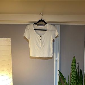 White American Eagle Top - Size small